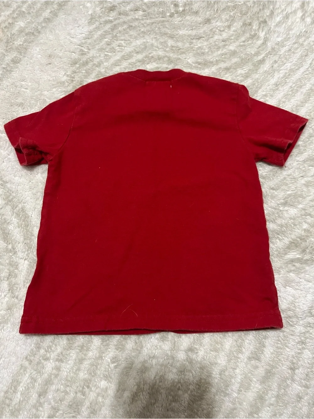 Ralph Lauren Red Short Sleeve Tee with Navy Polo Pony